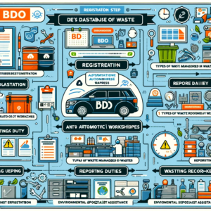 Infografika schemat BDO dla warsztatu samochodowego