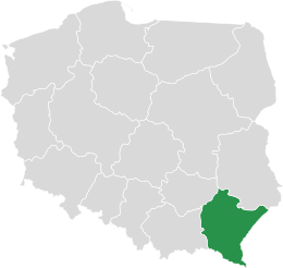 Wojewodztwo podkarpackie jest wysuniete najdalej na poludnie Polski. Siedziba wladz wojewodztwa jest Rzeszow