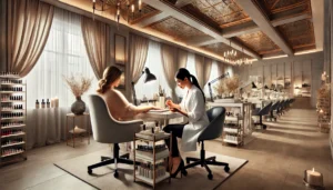Biuro z dokumentami, kalkulatorem i notatkami dotyczące BDO dla salonu manicure i pedicure - Rejestracja w BDO 2025