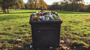 Biuro z dokumentami, kalkulatorem i notatkami o Zero Waste oraz Gospodarce Obiegu Zamkniętego - koncepcja zrozumienia Zero Waste