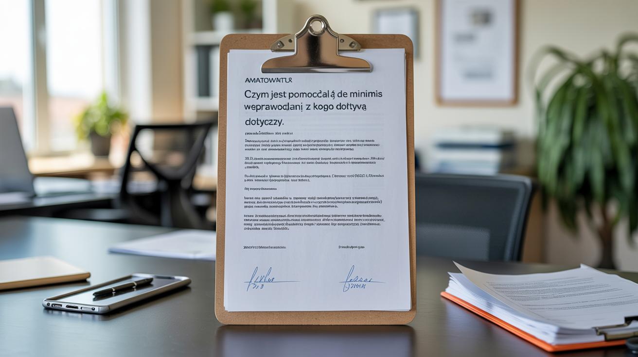 Czym jest pomoc de minimis w sprawozdaniu z opakowan i kogo dotyczy