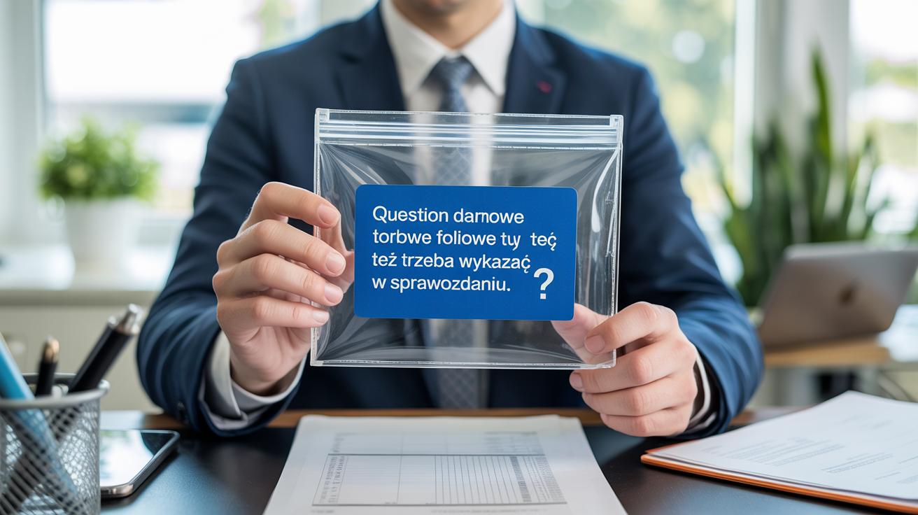 Czy darmowe torby foliowe tez trzeba wykazac w sprawozdaniu