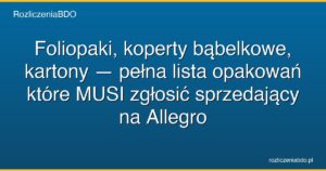 foliopaki koperty kartony bdo opakowania allegro featured