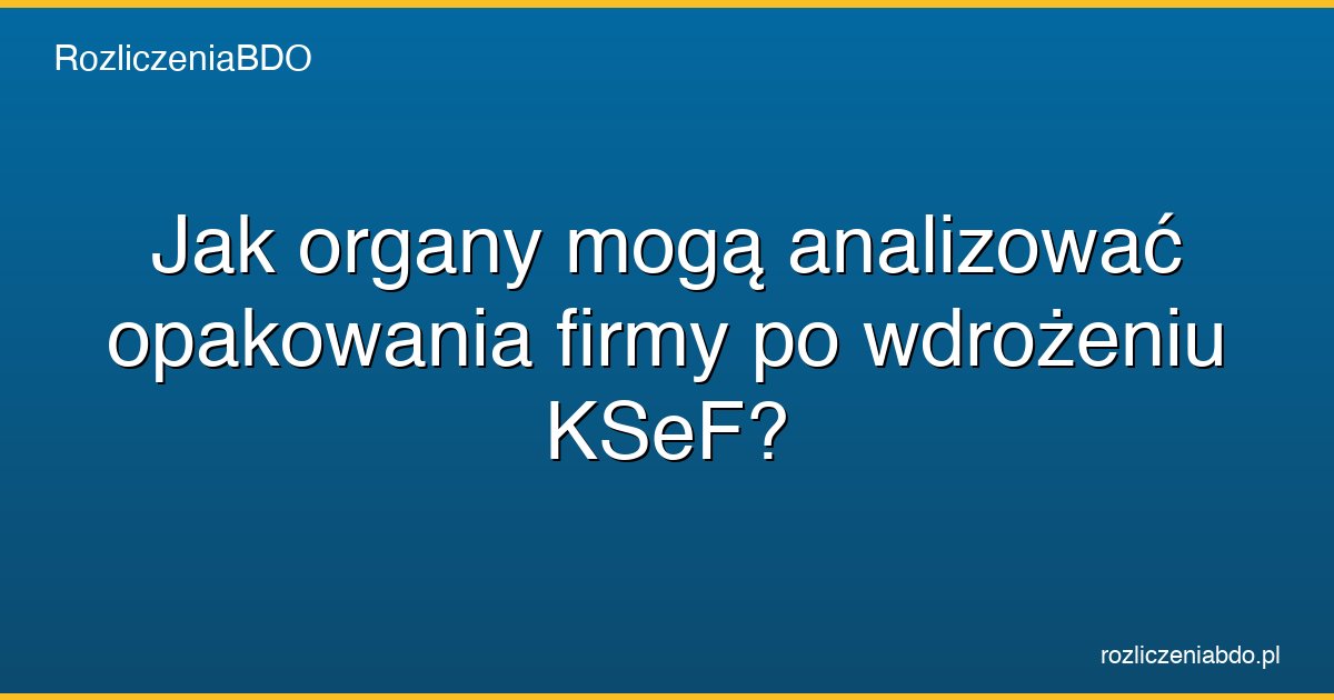 ksef analiza opakowan bdo organy featured