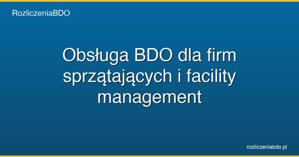obsluga bdo dla firm sprzatajacych featured