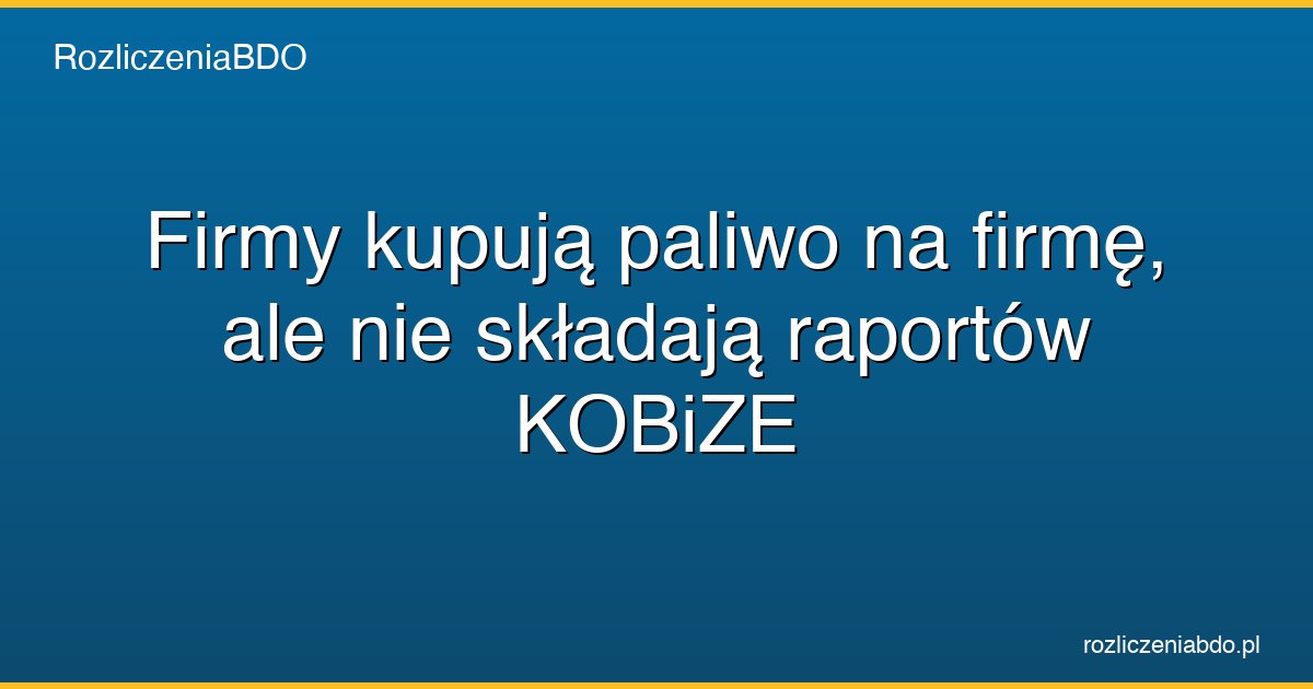 paliwo firmowe kobize obowiazki featured
