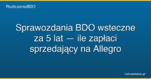 sprawozdania bdo wsteczne 5 lat allegro ile zaplace featured