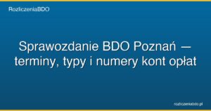 sprawozdanie bdo poznan featured