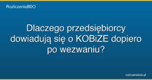 wezwanie kobize obowiazki raport featured